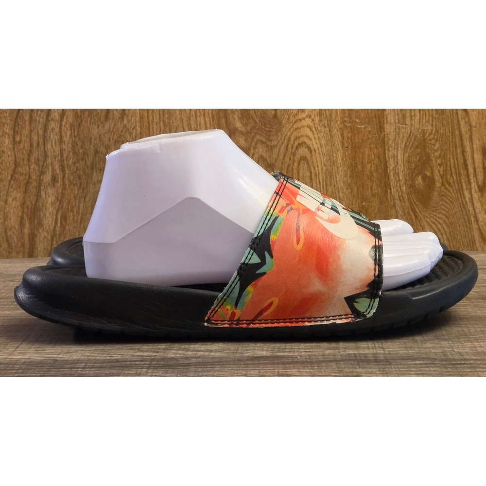 Nike‎ Benassi JDI Floral Print Slides Sandals Womens Size 9